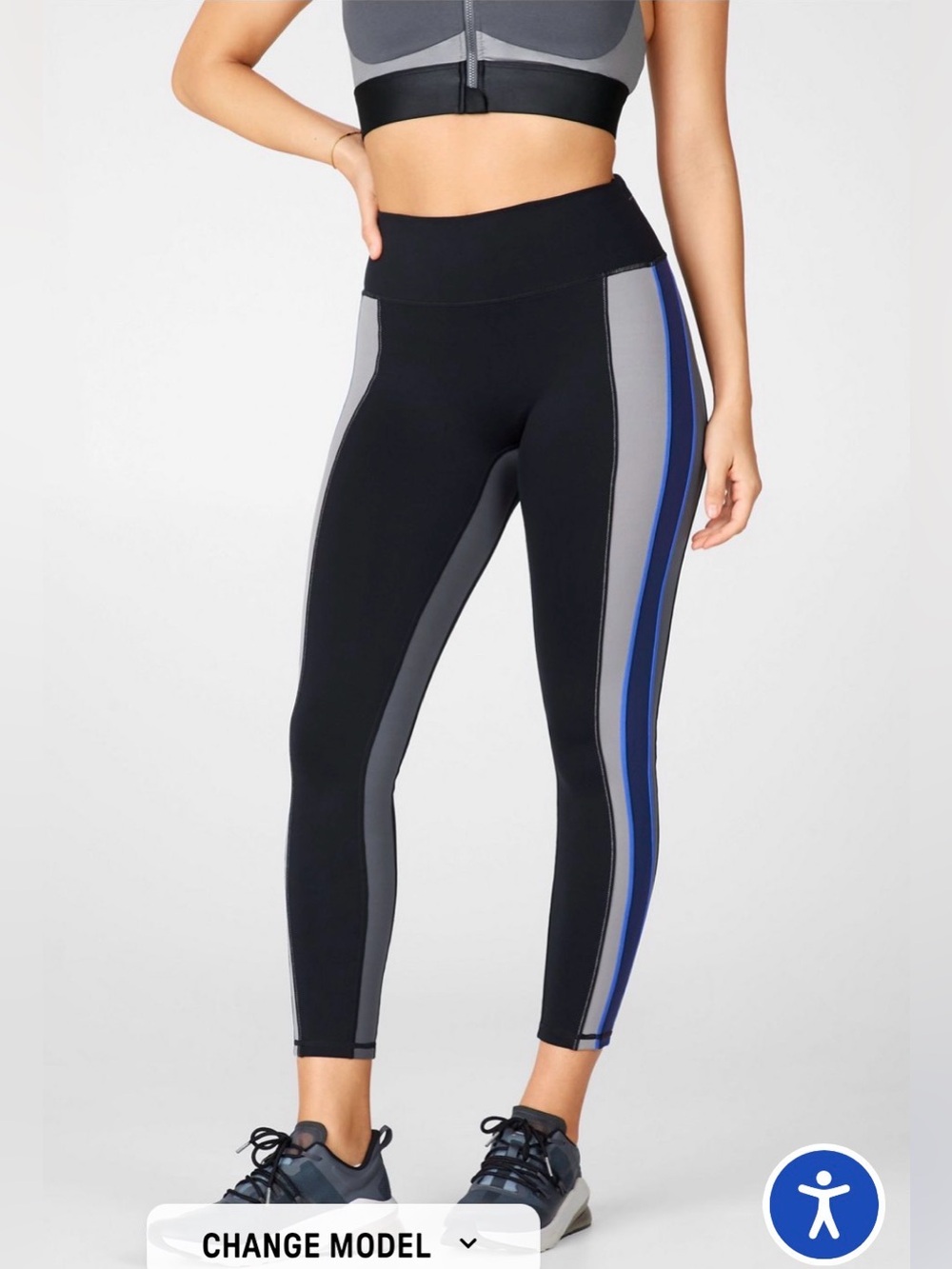 New Fabletics Trinity High-Waisted Run 7/8 XS
